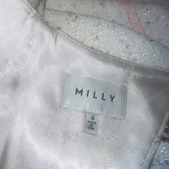 Milly Orange And White Ombré Dress Sz-6 - Picture 8 of 10